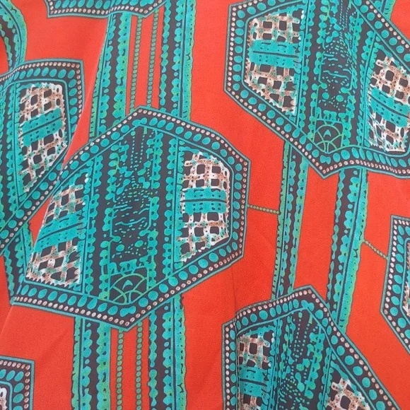 Umgee | Red Satiny Open Cardigan Blouse - Picture 9 of 12